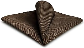 shlax&wing da uomo Fazzoletto Tinta Unita Marrone Chocolate Grande Size