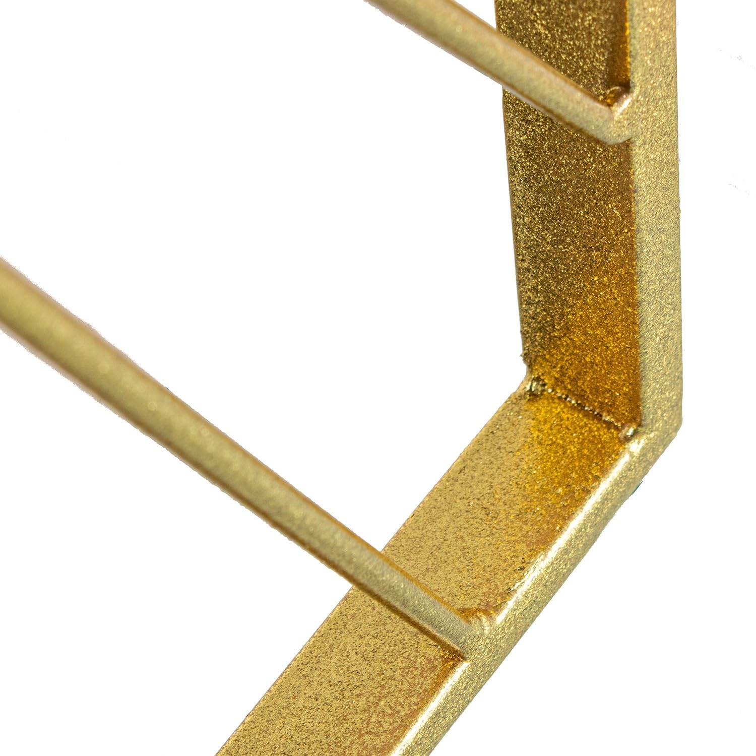 Reloj de pared de Metal Dorado 4.5x106x61 cm