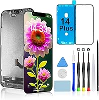 Vista 11 de Brinonac para iPhone 6, pantalla de repuesto negra, digitalizador LCD táctil, montaje completo con cámara frontal, sensor de proximidad, altavoz