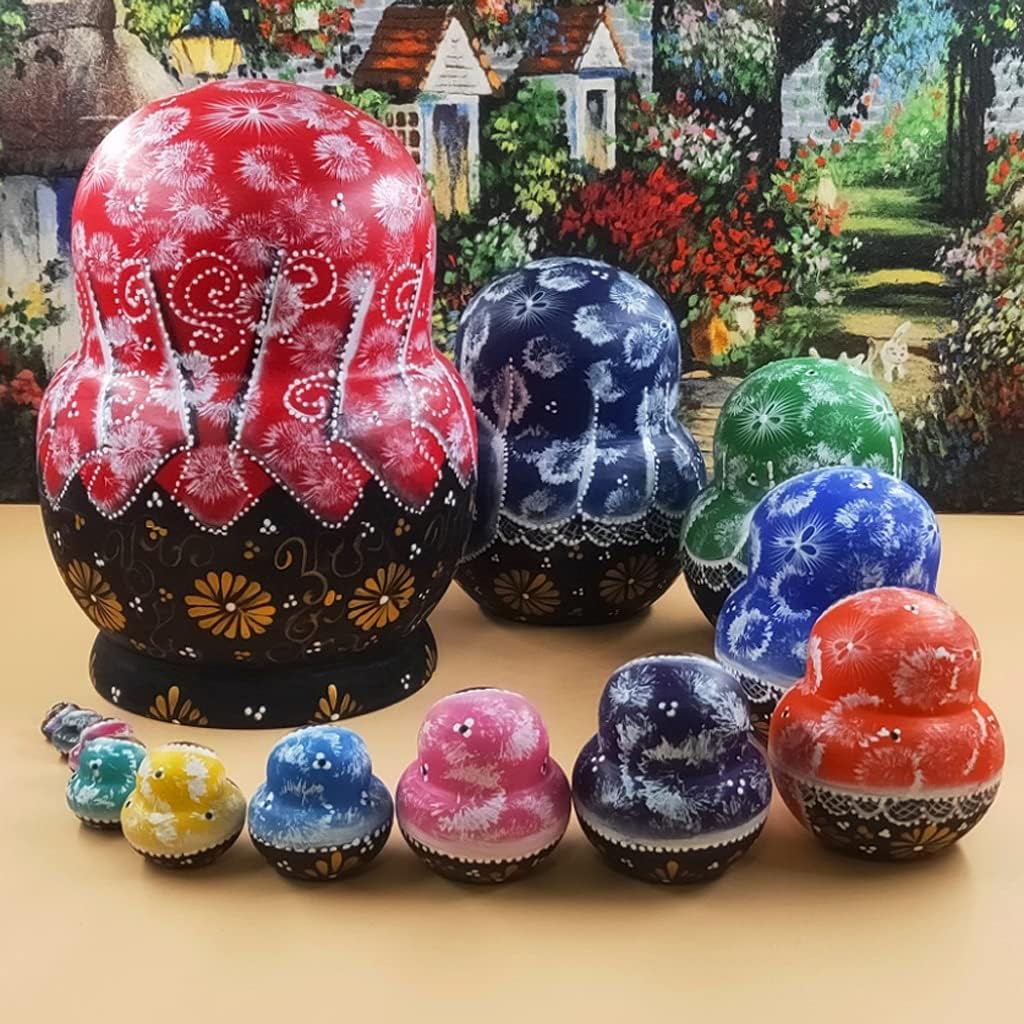 ロシア雑貨伝統衣装 起き上がりこぼし♪ (H11cm)ミラ作 ネコ