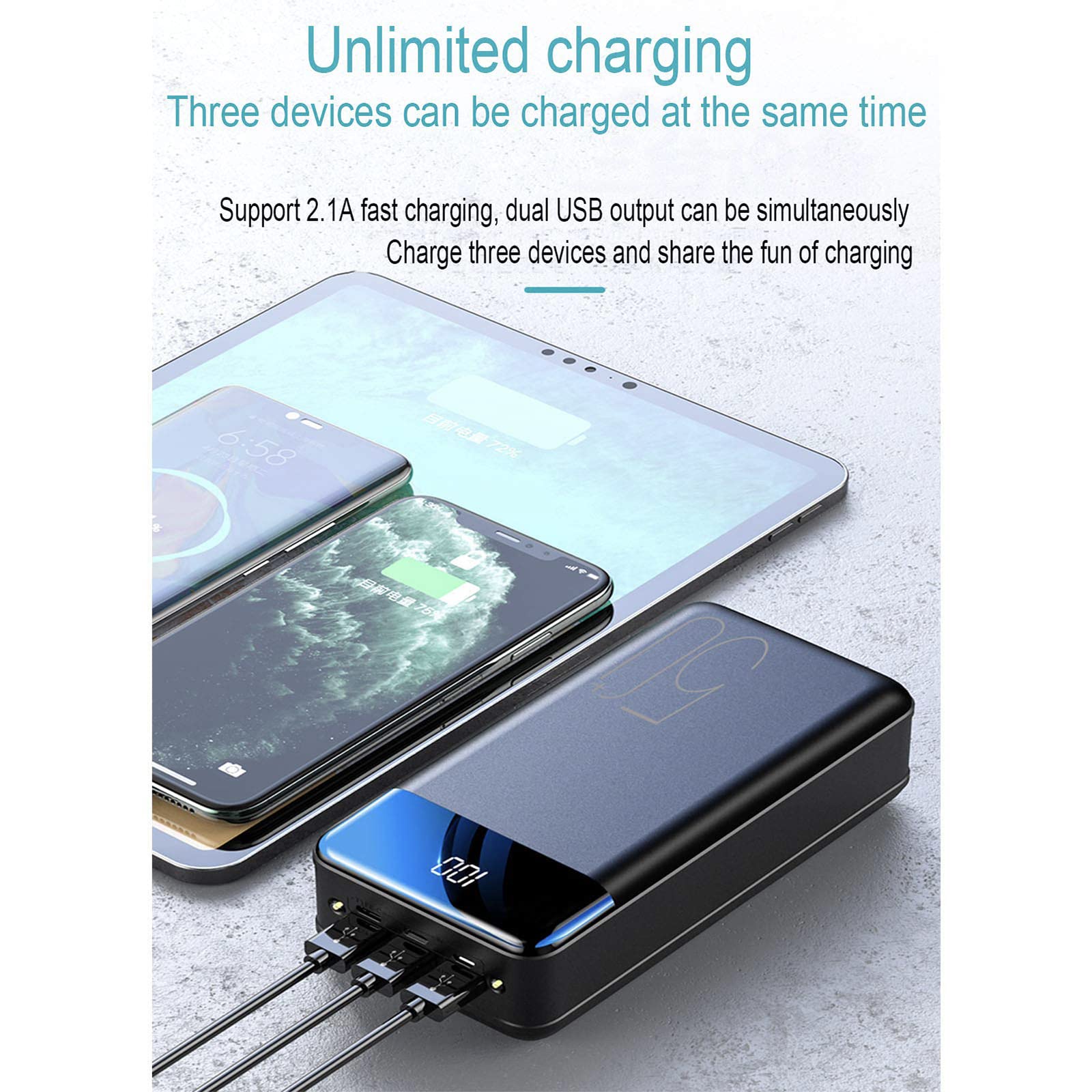 Power Bank Outdoor Camping 80000 mAh High Speed Charging - Dettaglio