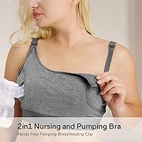 Vista 3 de Momcozy Hands Free Pumping Bra, Adjustable Breast-Pumps Holding and Nursing Bra, Pumping & Nursing Bra in One