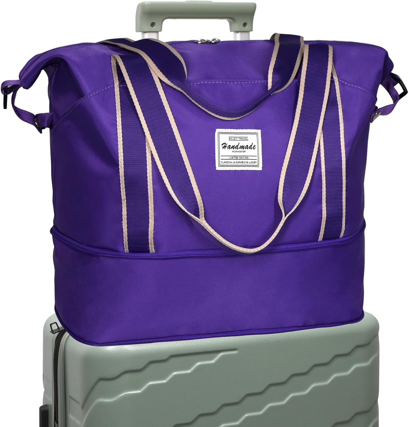DMLuna Travel Duffel Bag, Tote Sports Gym Bag, Shoulder Overnight