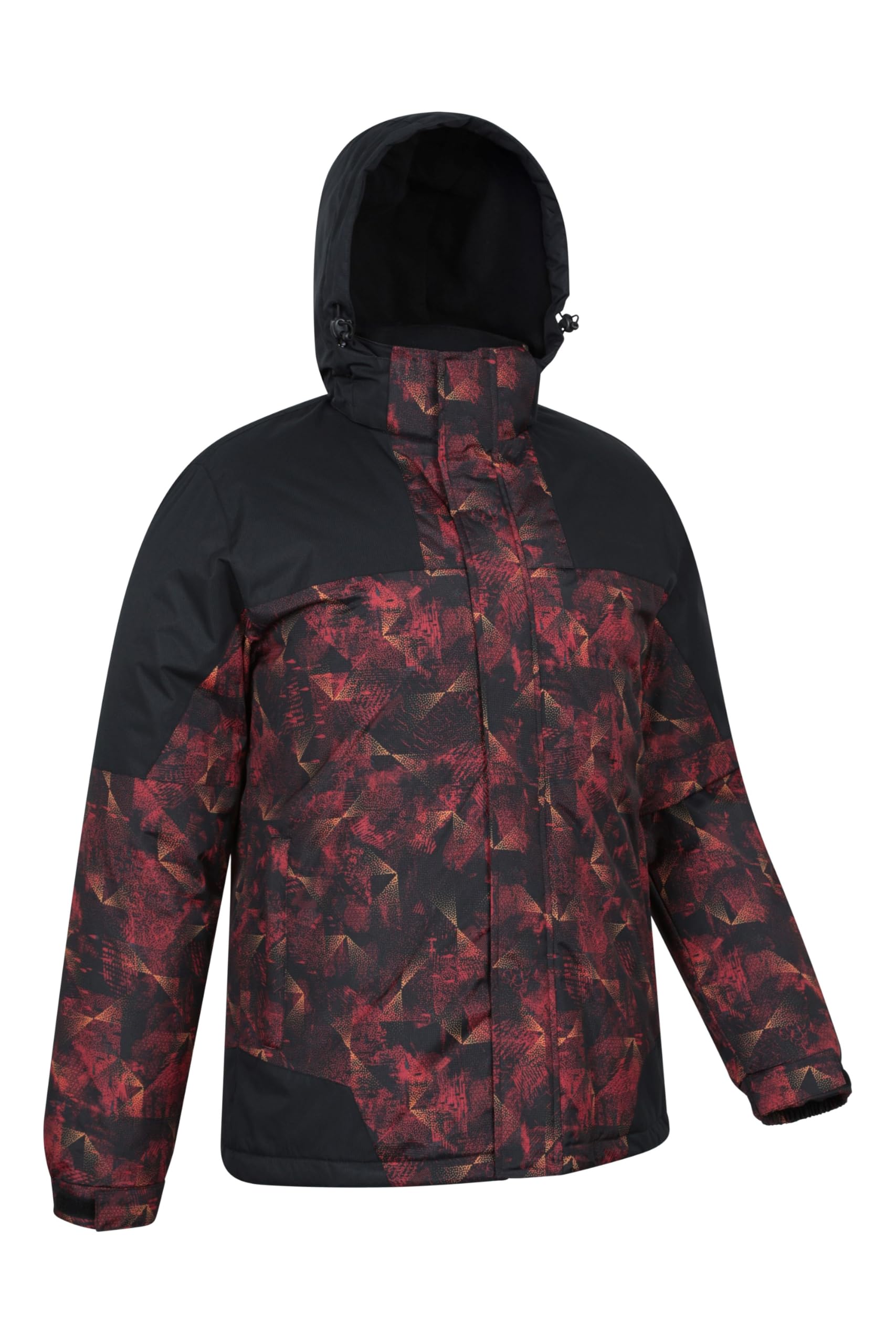 Mountain Warehouse Dusk Skijacke für Herren - Wasserbeständige Snowboardjacke, Fleecefutter, Schneerock, Kapuze und Bündchen zum Verstellen - Ideale Winterjacke