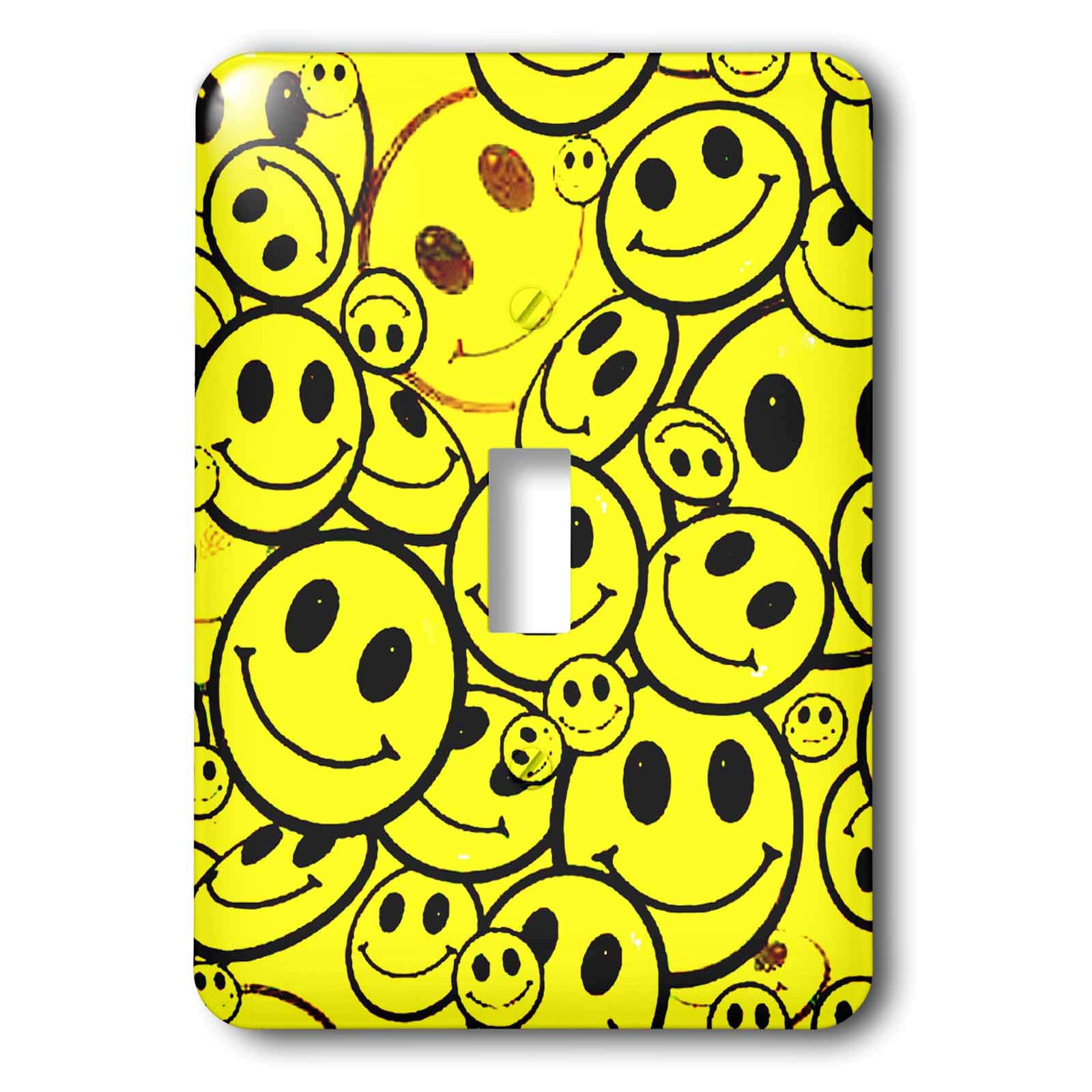 Interrupteur à bascule simple 3dRose Smiley Faces LSP_904_1 bouton commutateur mural de couleur