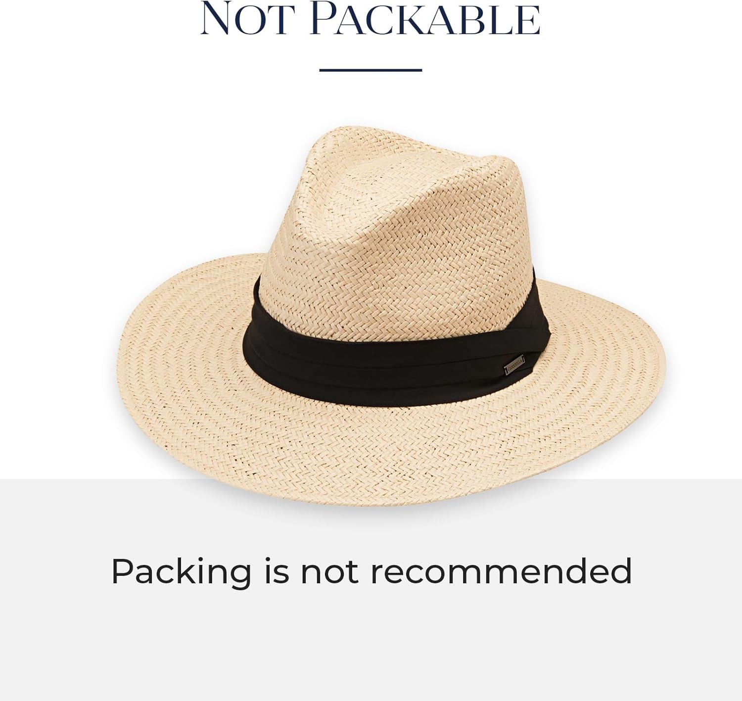 CARKELLA by Wallaroo Men’s Portland Fedora – UPF 50+ Sun Protection, Wide Brim and Adjustable Sizing – Classic Resort Style