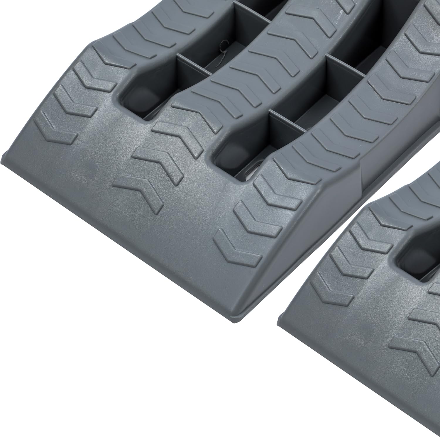 KATSU Rampas de Nivelación para Caravanas 2 Piezas Capacidad de 4 Toneladas Capacidad 3 Niveles Resistente Cuñas para Autocaravana Campervan Vehículos Garaje Taller