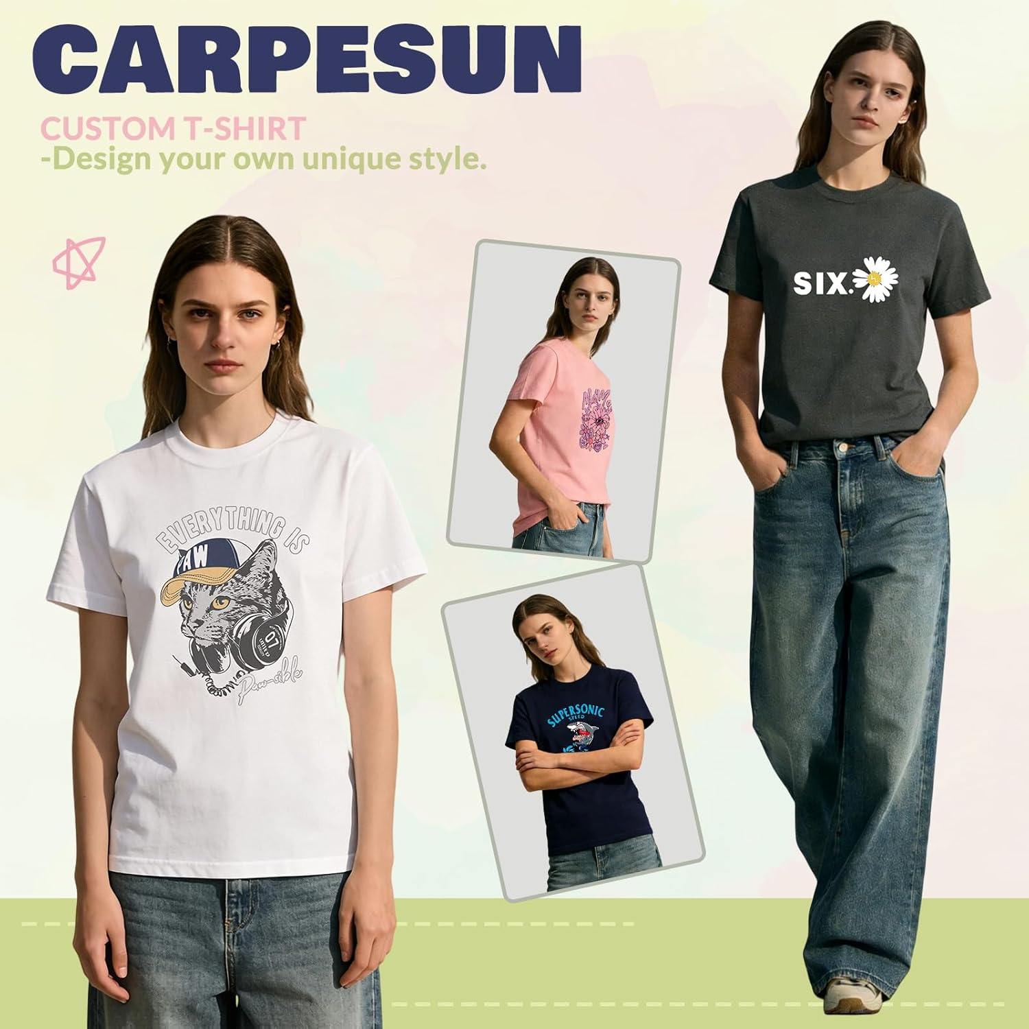 Custom Shirt, Personalized Photo T-Shirts-Upload Your Logo/Text - Customizable Graphic Tee for Men & Women - Image 5