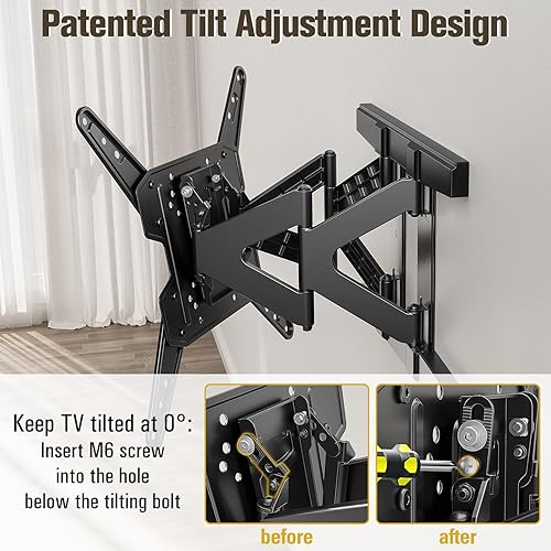 Miniatura 5 de Mounting Dream MD2801-M - Soporte de pared ultra delgado para la mayoría de televisores de 26 a 75 pulgadas, soporte de TV de movimiento completo