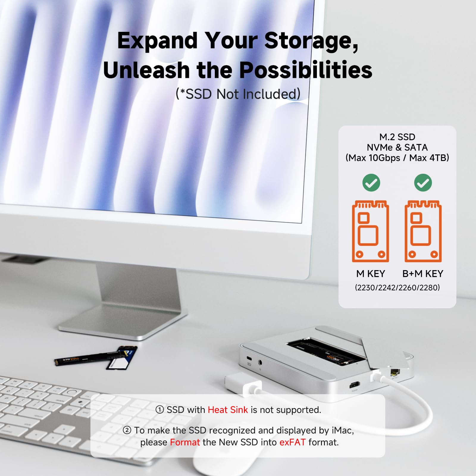 Amazon.co.jp: Minisopuru DS802PRO iMac Accessories with 4K@60Hz
