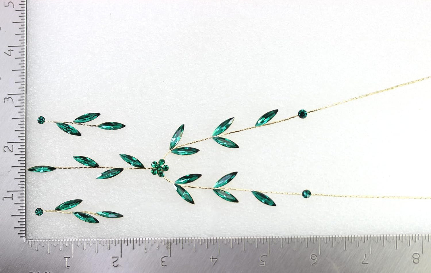 Faship Gorgeous Rhinestone Crystal Floral Necklace Earrings Set - Image 5