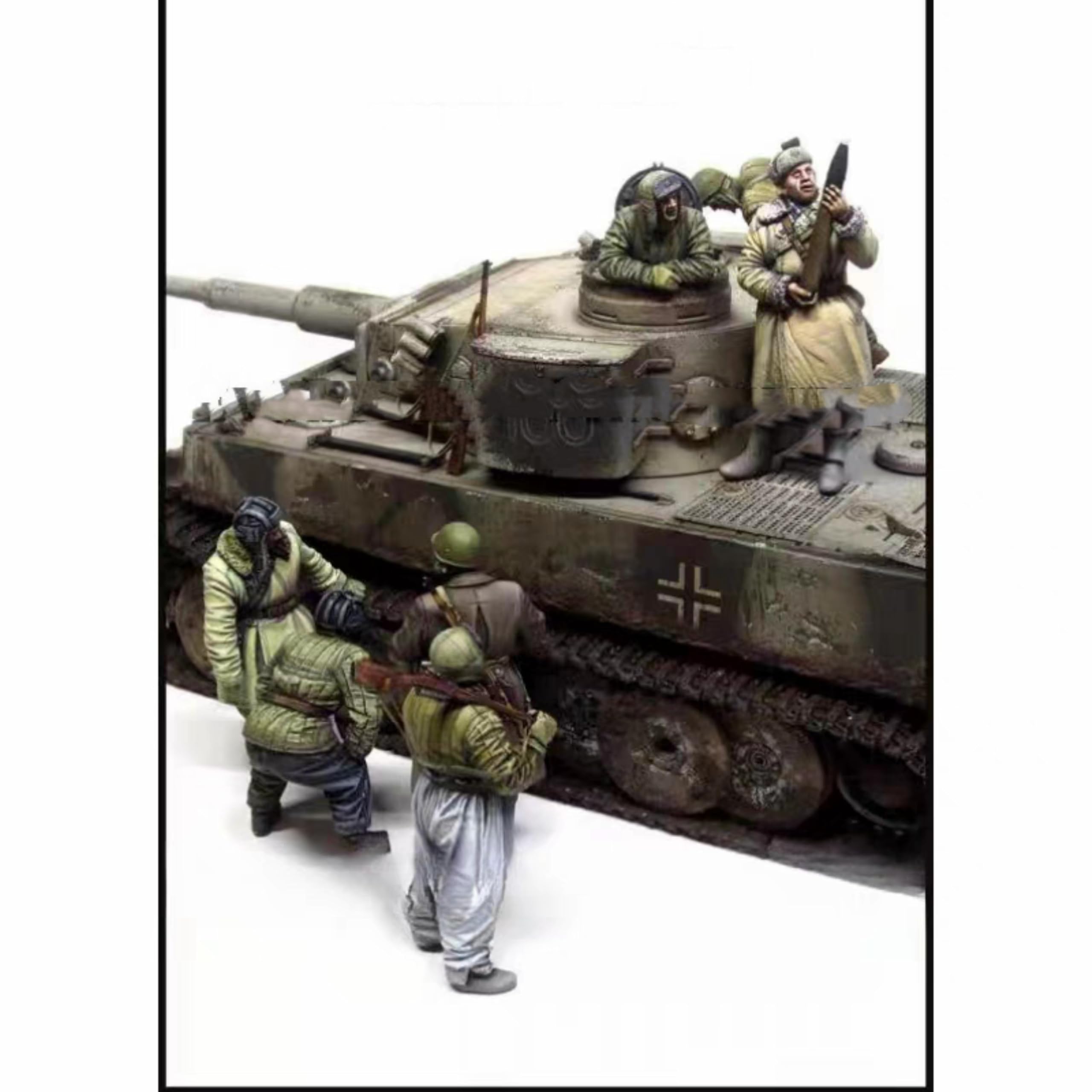 TRUEGRIS 1/35 WWII Soviet Tank Soldier Resin Model Kit Unpainted and Unassembled (6 figures, no tank) //k8w6J1
