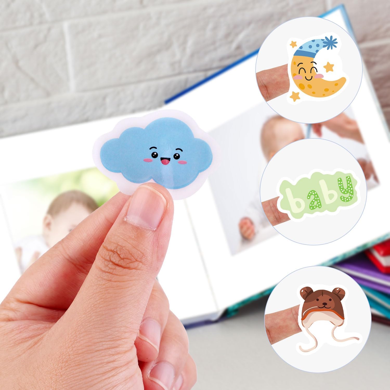 Premium Paper Baby Boy Stickers - Various Patterns for Scrapbooking, Easy to Stick on Scrapbooks, Notebooks, Envelopes & Decorations - Image 3