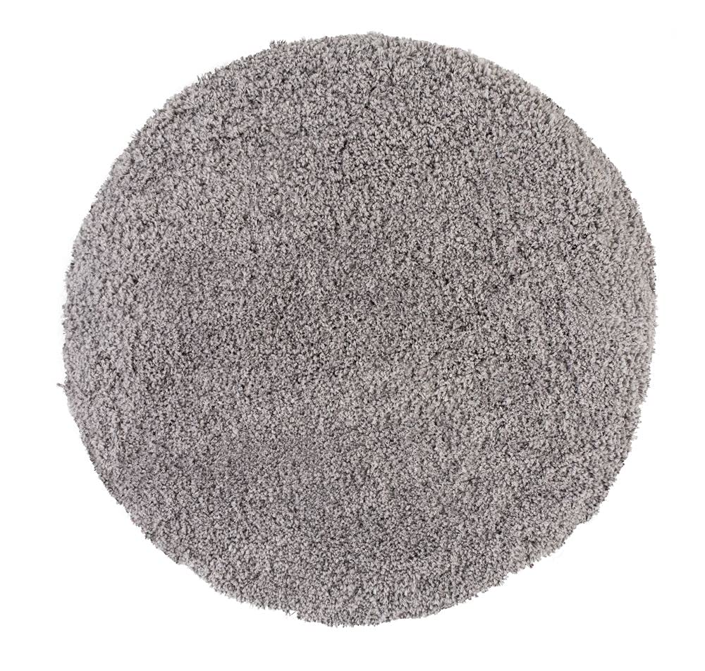 PANA® Runde Premium Badematte - Hochflor - Ø 70 cm - Farbe: Grau