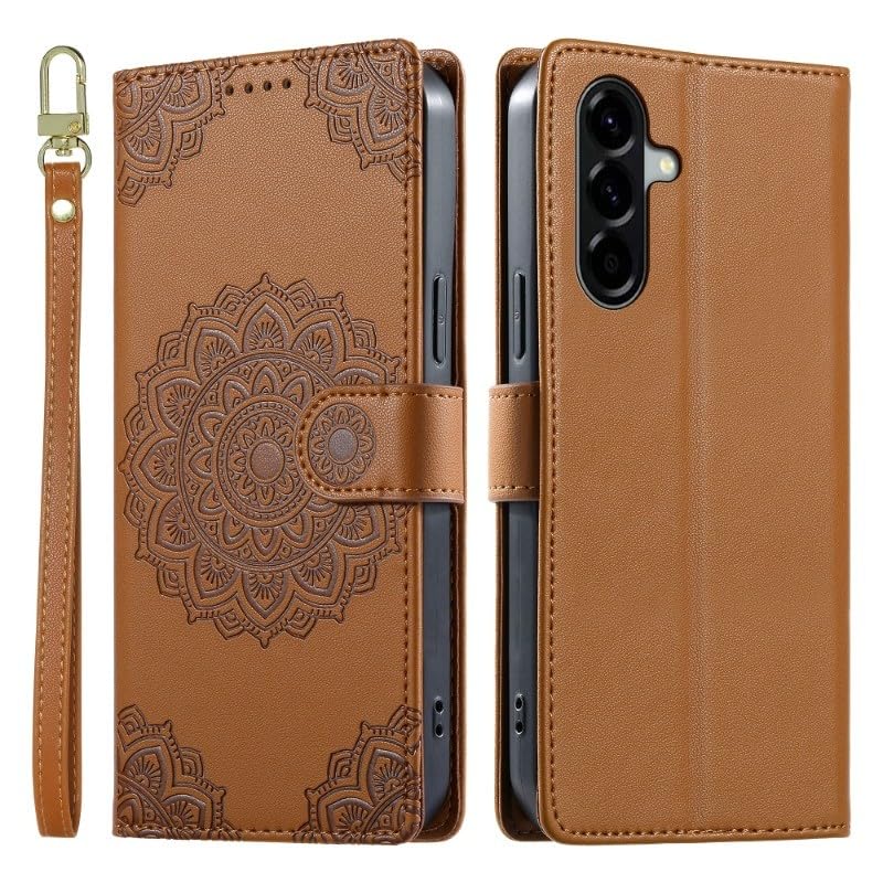 Generic Étui compatible avec Samsung Galaxy S20 FE (couleur : marron) Étui portefeuille en cuir avec fente arrière et support