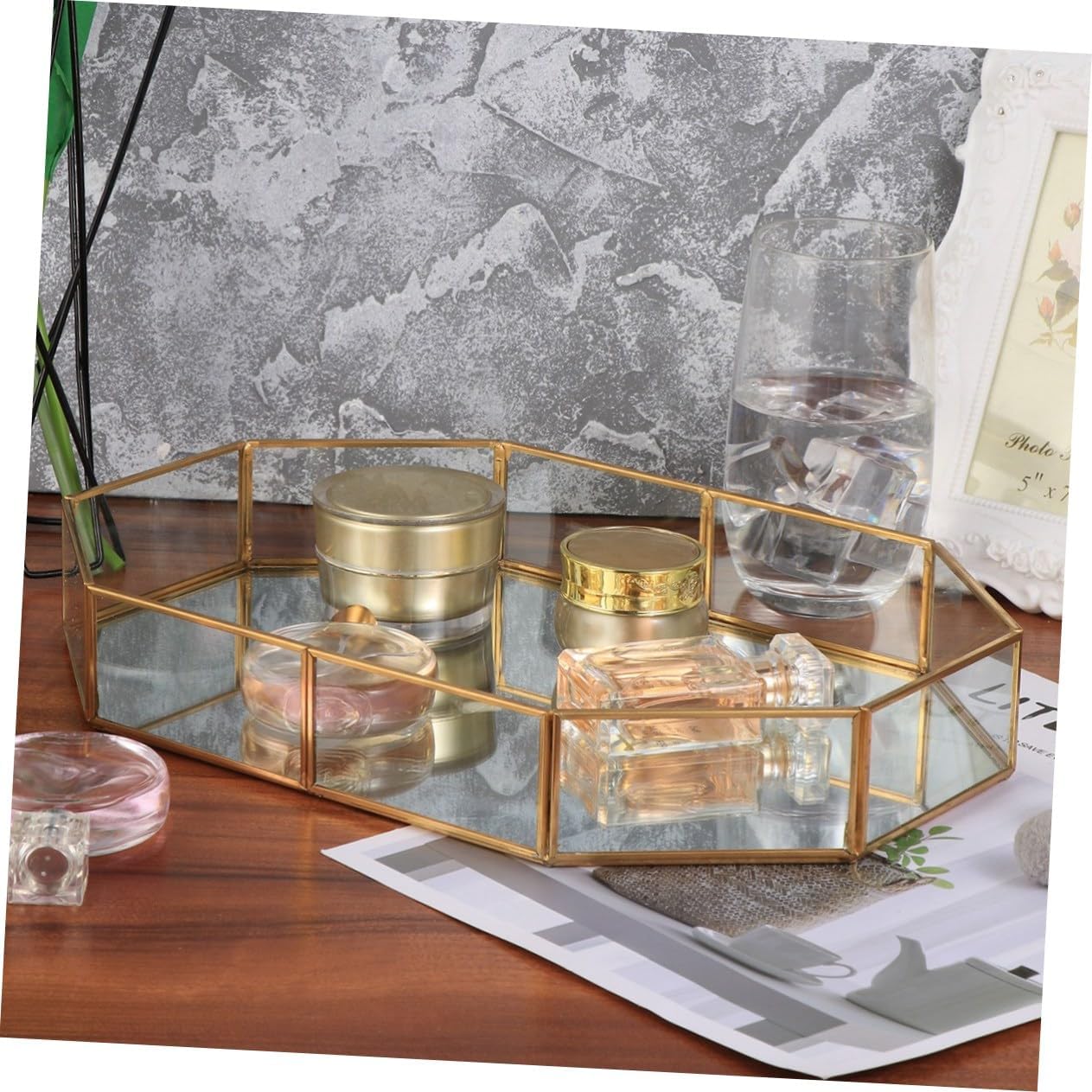 TENDYCOCO Jewelry Dishes for Women Jewelry Tray Ornament Tray Protective Shield Protective Guards Mini Trash Can Purple Toothbrush Holder Jewelry Dish Tray Jewelry Organizer Cosmetic Plate