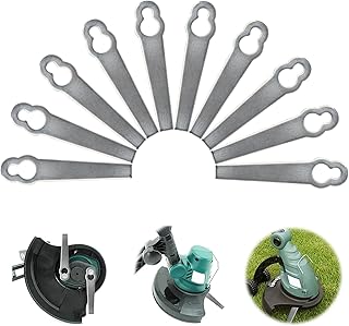 ACTOYS Grass Trimmer Blade Metal, Pack of 10 Replacement Blades Grass Trimmer, Grass Trimmer Knife, Replacement Blade for ...