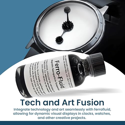 Miniatura 7 de Muestra magnética de ferrofluido  Suministros para el aula de ciencias  Proyectos de ciencia para niños  1 oz (1.0 fl oz) en botella de vidrio ámbar