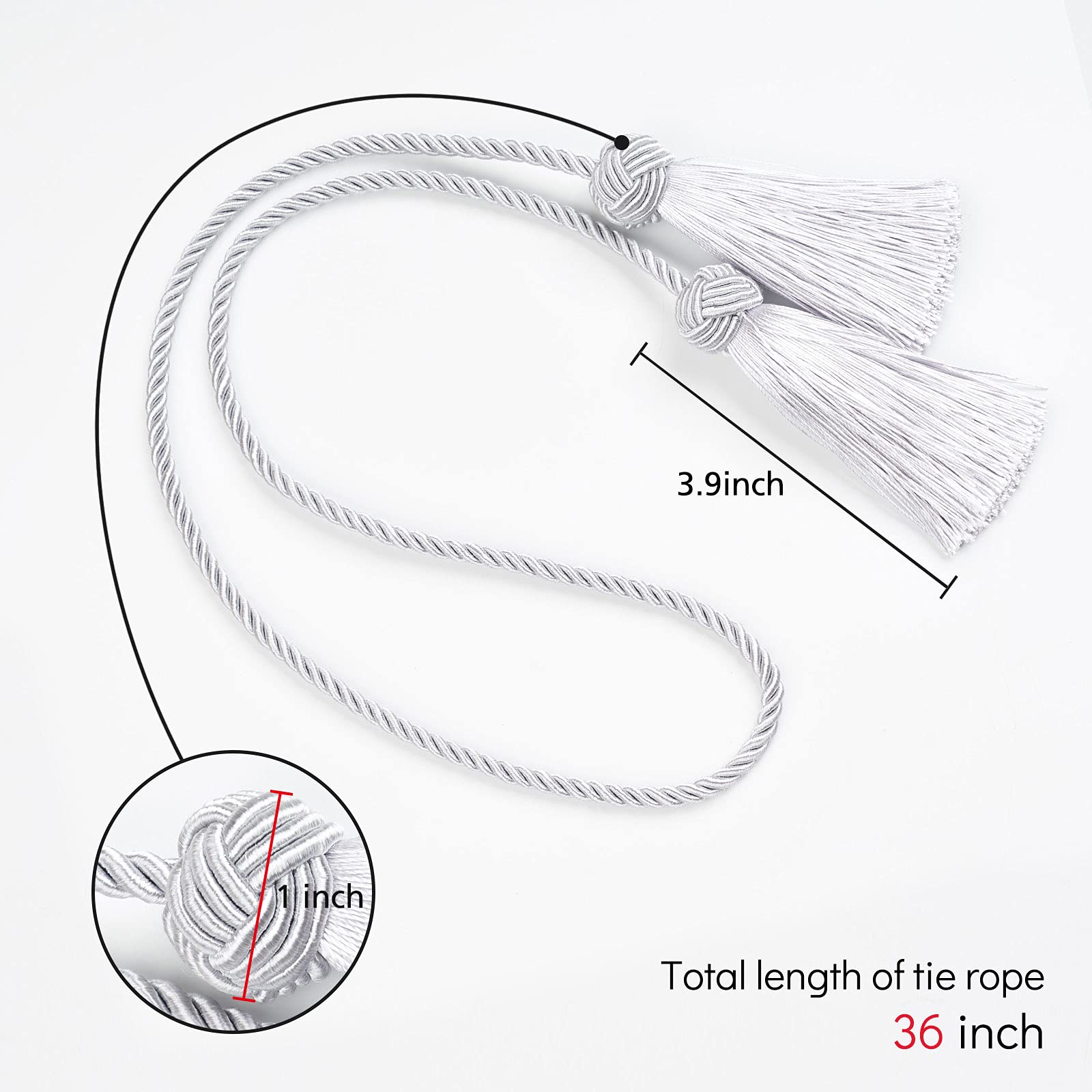 Fermatenda Con Nappe Pretty Jolly - Confezione 4 Pezzi, Corda Intrecciata, Rosso Vinaccia - Foto 7