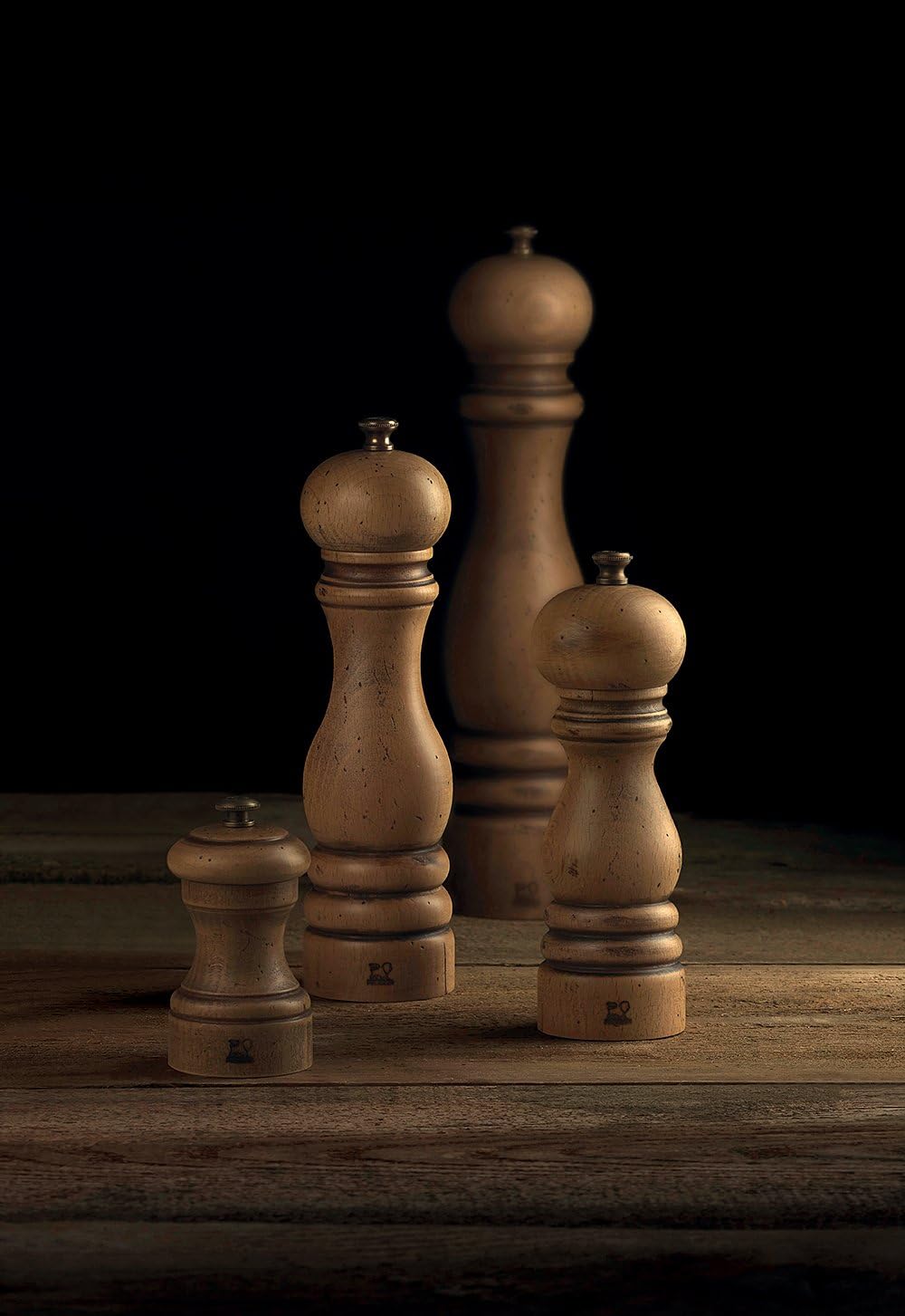 Peugeot Paris Salt, Wood, Ancient, 5.9 x 5.9 x 22 cm