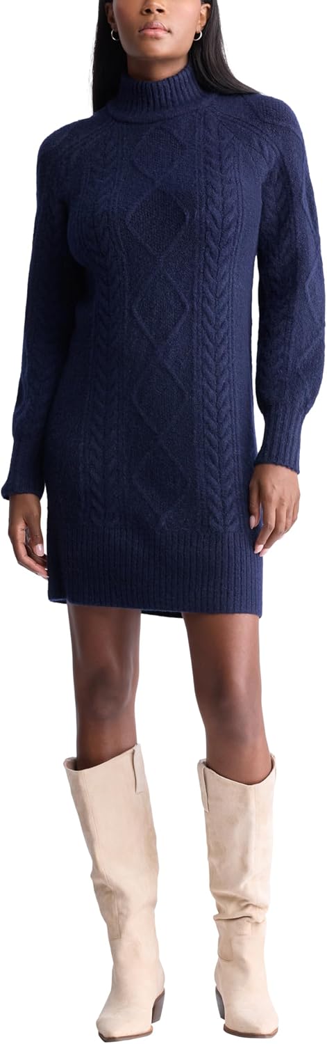 Buffalo David Bitton Women's Levelle Turtleneck Sweater Dress