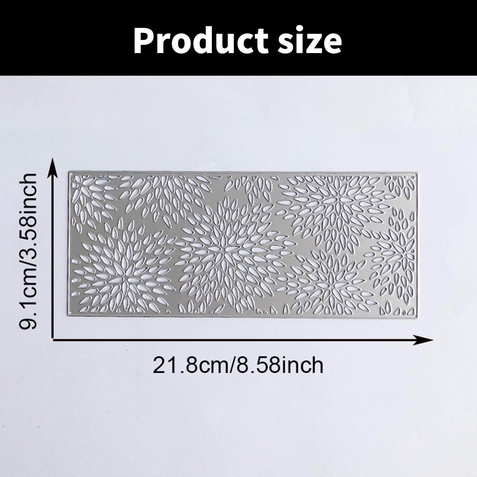 Gemini_Mall®, 8 fustelle a forma di fiore in metallo per goffratura, stencil per album di ritagli, biglietti, decorazioni artistiche Dog