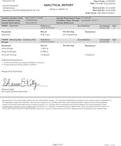 Miniatura 9 de Intelligent Labs Complejo de alta resistencia de glucosamina y condroitina con MSM | 180 cápsulas | Apoyo del sistema inmunológico | con suplementos