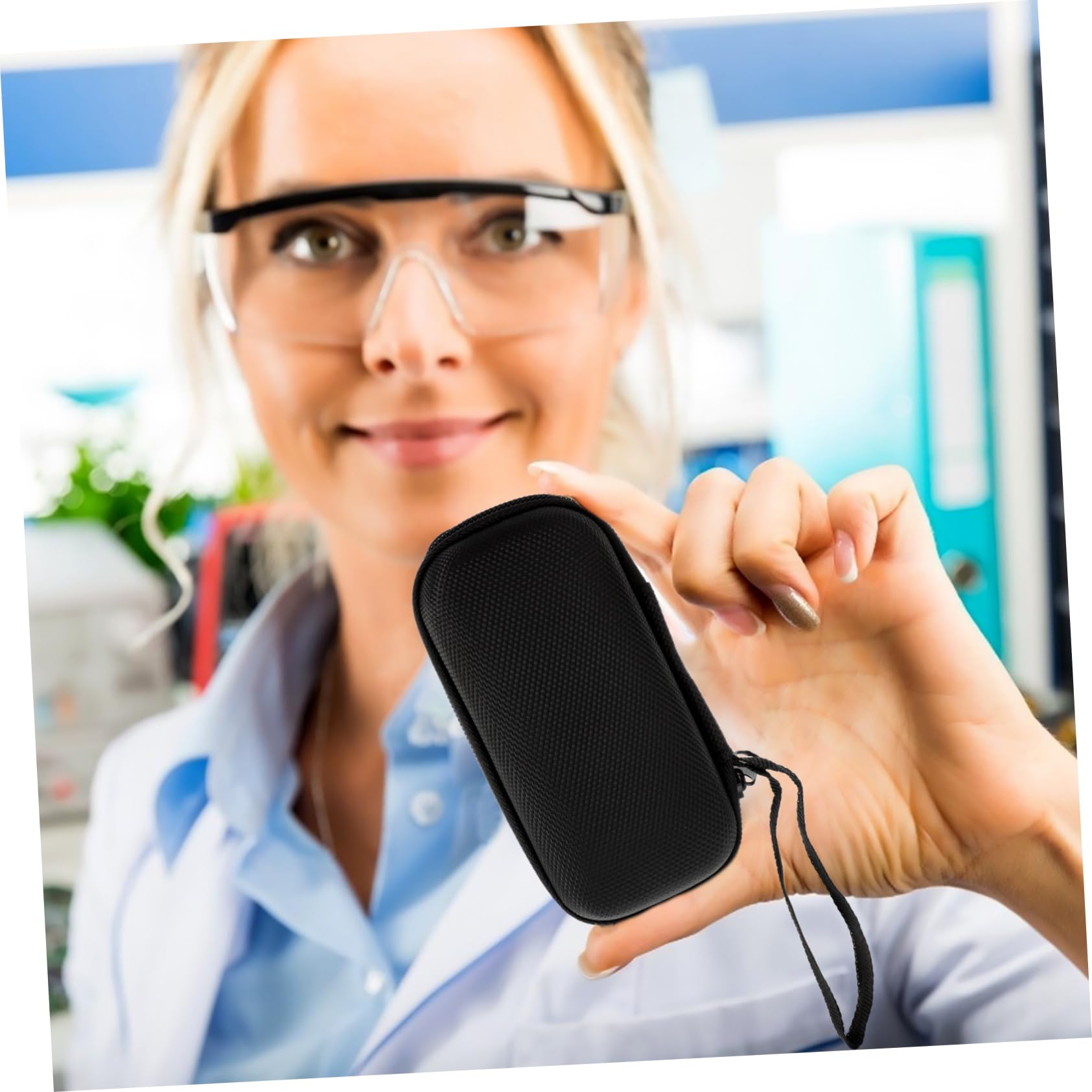 TEHAUX 1Pc Hard Drive Carrying Case Shock Nylon Storage Bag for SSD Accessories Portable Organizer for Travel Camping Home Use Compatible with Sandisk