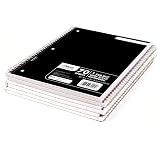 Mead Spiral Notebooks, 7-1/2" x 10-1/2", 1 Subject, Wide Ruled, 70 Sheets, Assorted Colors, Pack Of 6 Notebooks – view 2