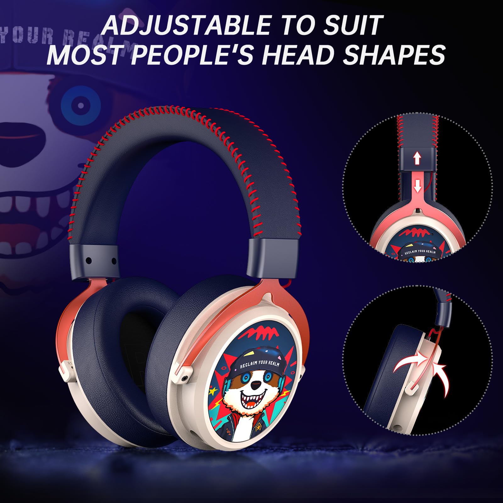 Amazon.com: Gtheos 2.4GHz Wireless Gaming Headset for PS5, PS4, PC