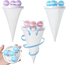2V BROTHERS Washing Lint Hair Remover Net Laundry Mesh Bag Dryer Ball Floating Pet Fur Lint Hair Catcher Household Reusable Washing Machine Floating Lint Mesh Bag Hair Filter Net Pouch- Pack of 4