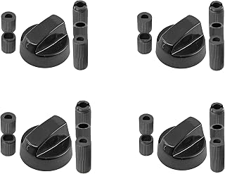 Find A Spare Universal Black Control Switch Knobs For All Makes And Models Of Ovens Cookers Hobs Pack of 4