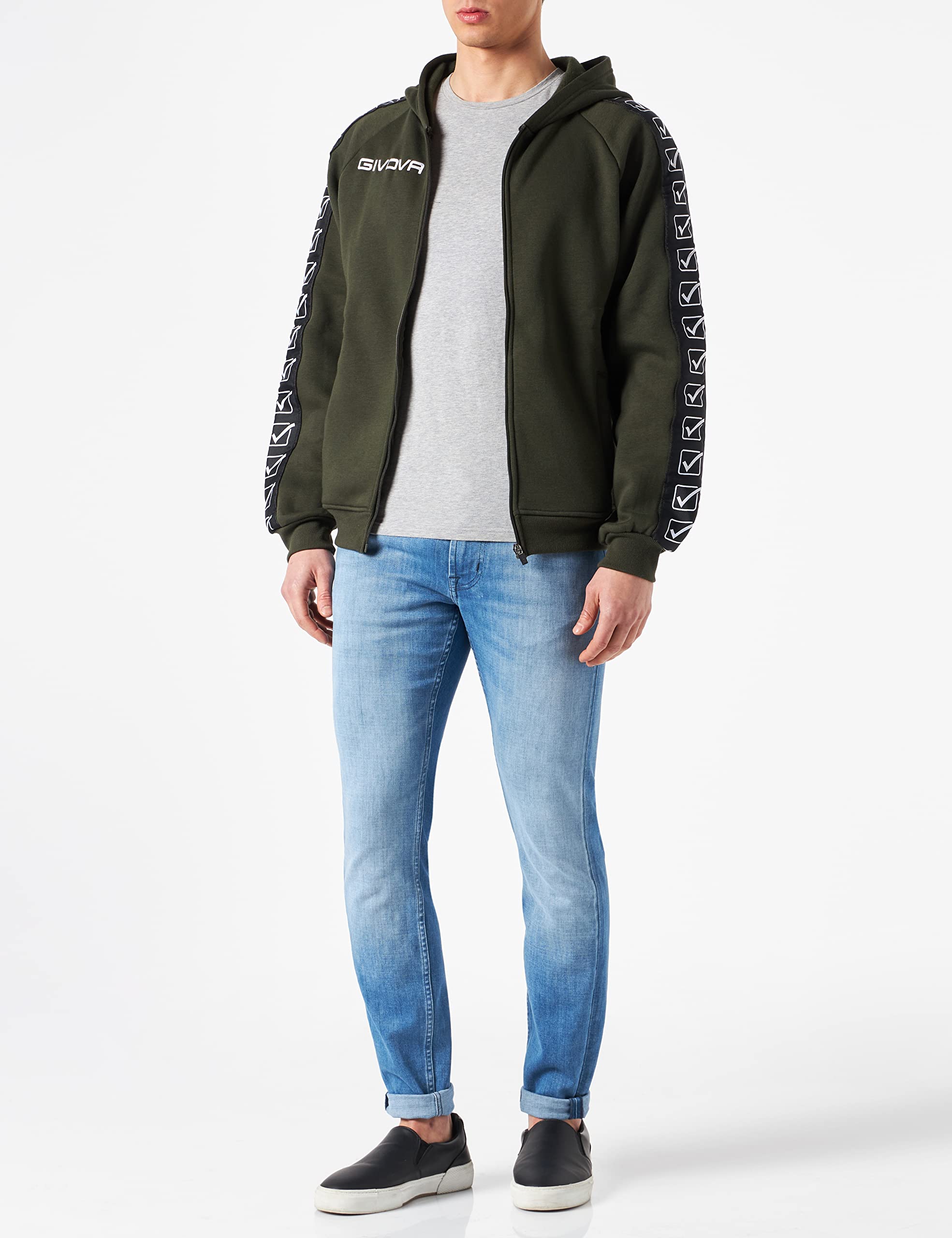 givova Felpa Fullzip Band Sudadera con Capucha Unisex Adulto