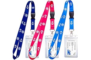 Cruise Lanyards 3-Pack with Waterproof Retractable Badge Holder
