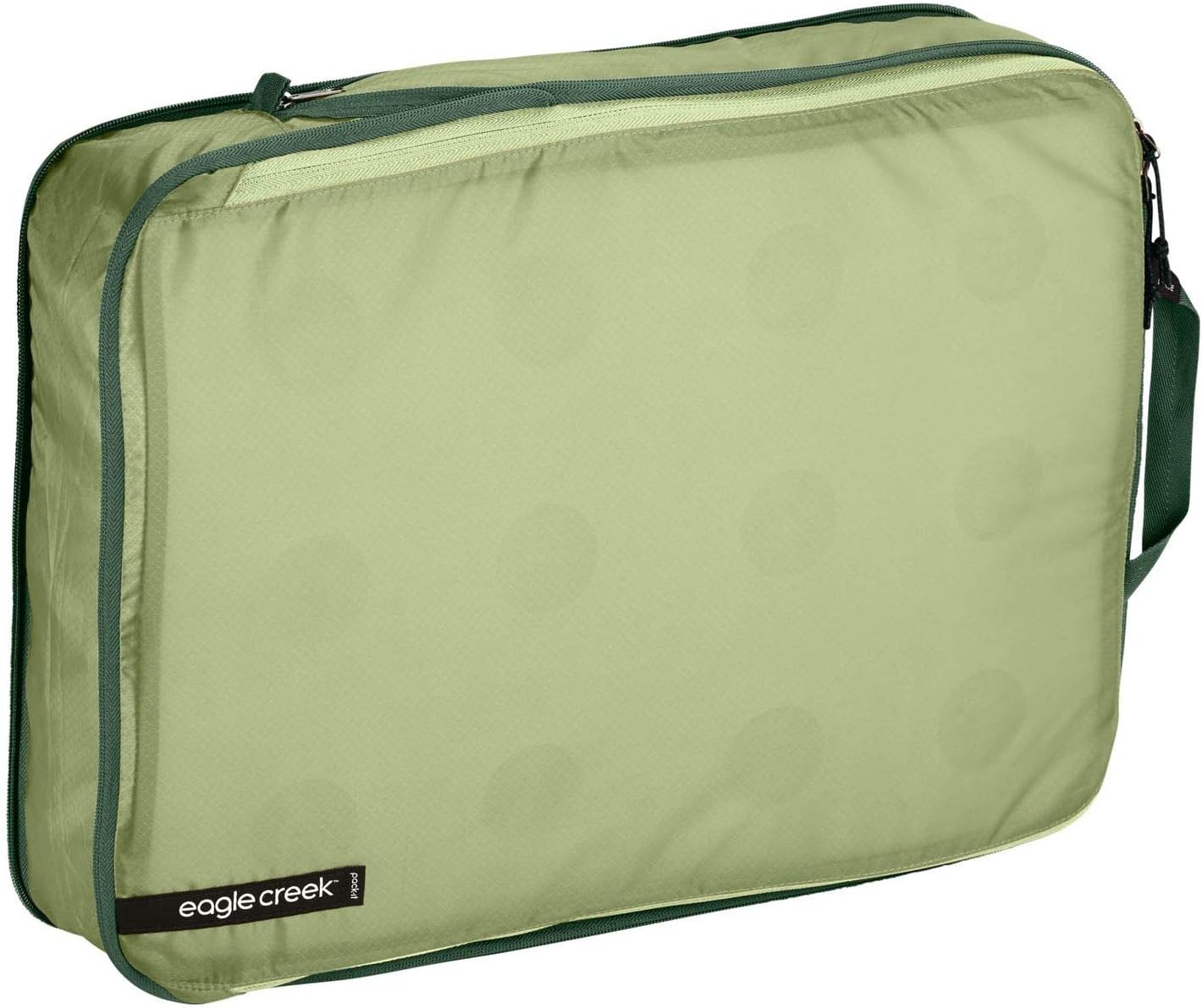 Eagle Creek Pack-It Isolate Structured Folder - Compression Packing Cubes for Wrinkle-Free Garments Made with Durable, Water-Resistant Poly Ripstop Fabric, Mossy Green - Large