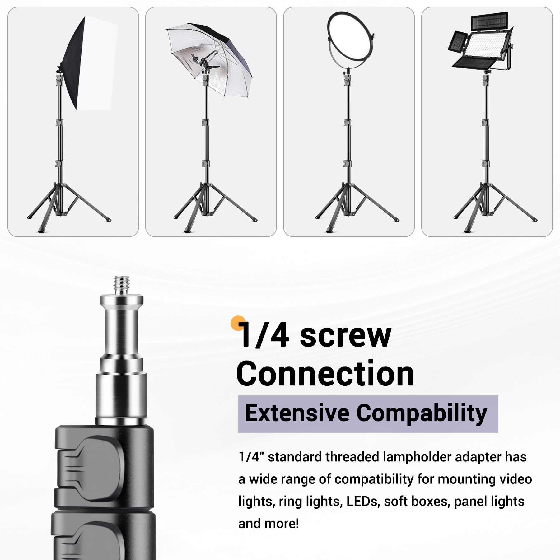Victiv 224cm Hoch Handy Stativ, Schwerlast Flexibel Overhead Stativ für Kamera mit 35cm Verstellbarer Schwanenhals, Aluminium Kamera Phone Stative für Canon DSLR & iPhone17 16 15 Pro Max Min, Samsung