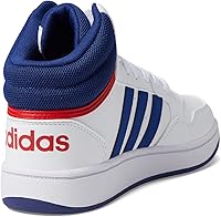 Vista 5 de adidas Tenis de baloncesto unisex para niños Hoops 3.0 Mid, Dark Blue-blue Rush-turbo