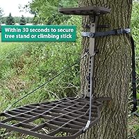 Vista 5 de Correas de palo de escalada, correa de soporte para árbol, correa de repuesto para escaleras, accesorio de bastón de escalada, rápido, fácil