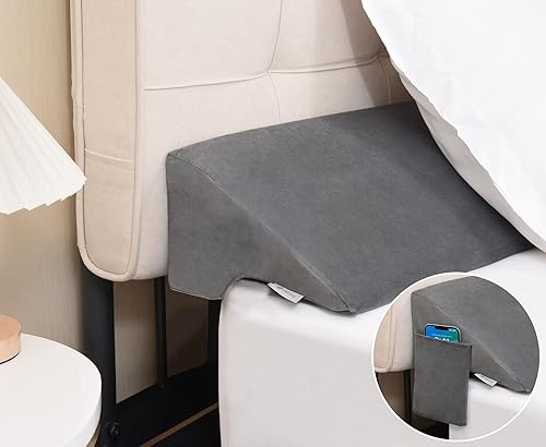 Miniatura 8 de Vekkia Almohada de cuña para cama individual para relleno de huecos de cabecero (0-5 pulgadas), espuma de alta densidad, evita que las almohadas y
