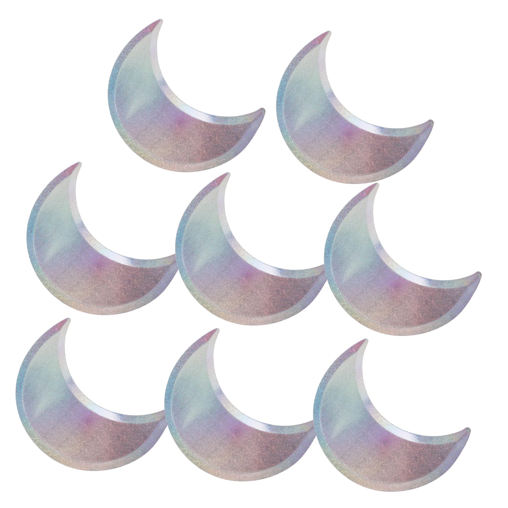 Ipetboom 8pcs Half Moon Paper Plates Appetizer Plates Party Serving Plates Wedding Paper Tray Fruit Dish Dinner Cake Plate for Child, Family Gatherings Parties Picnic.