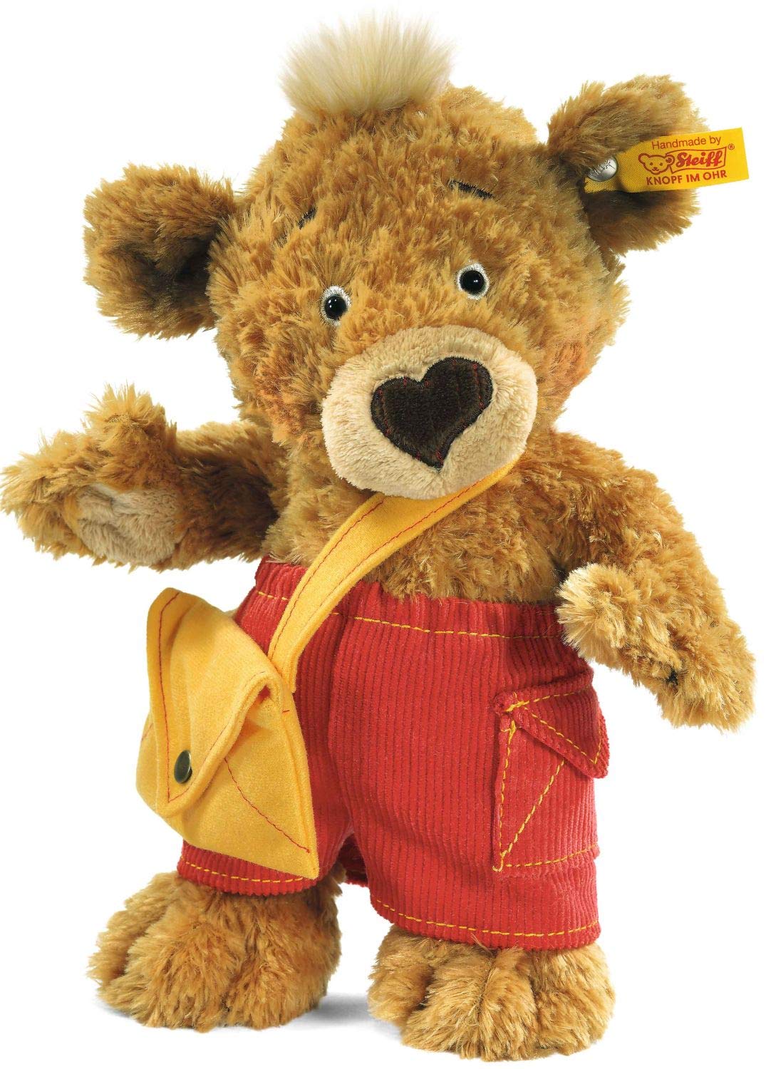 Steiff 014444 Teddyb. Knopf 25 hellbraun Tier Bär, Goldbraun, 25 