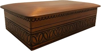 Classic Wooden Box Mens Jewelry Box Polish Handmade Linden Wood Keepsake