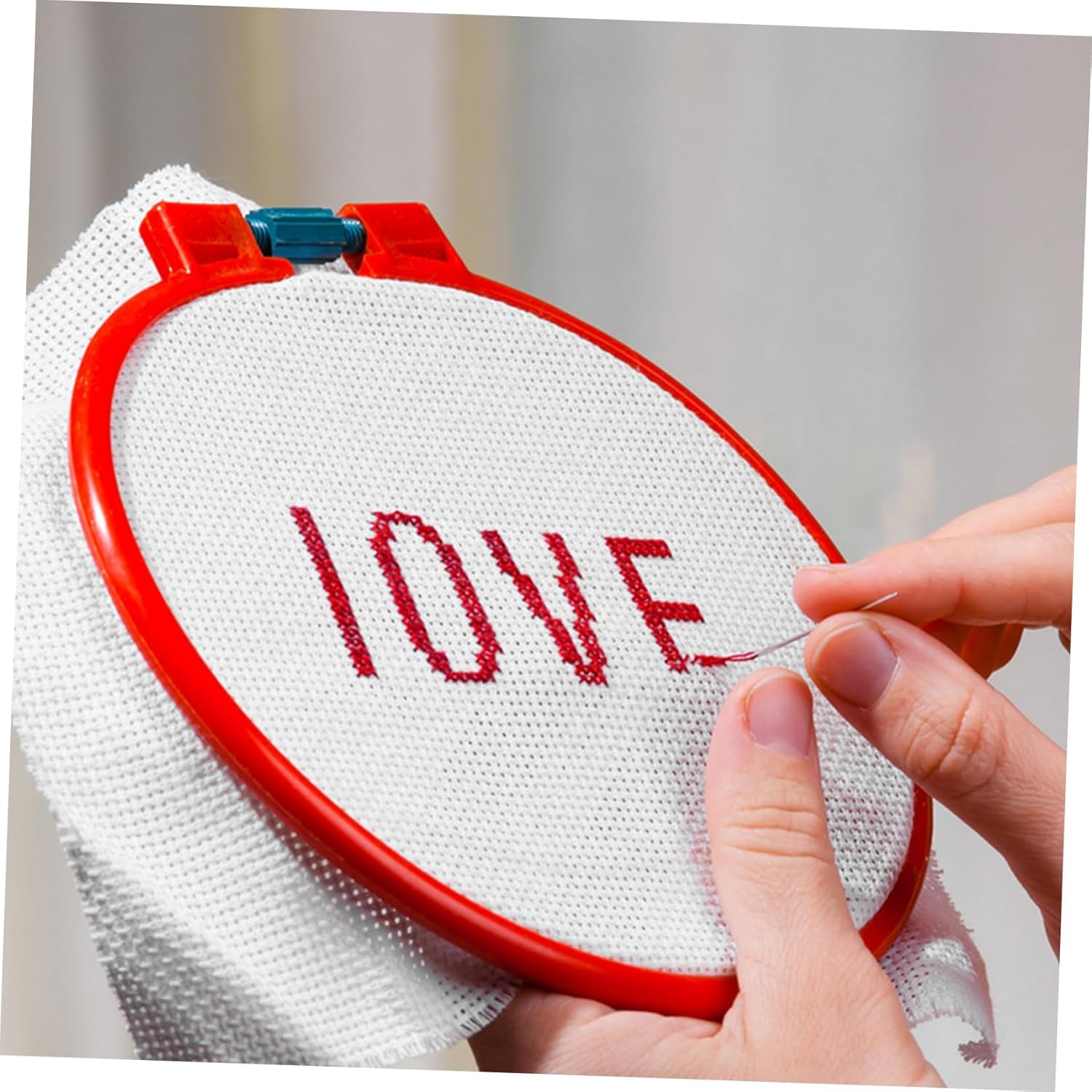 Housoutil 6pcs Cross Stitch Fabrics for DIY Needlework Embroidery Cloths for Hanging and Machine Embroidery Enhance Creativity and Patience