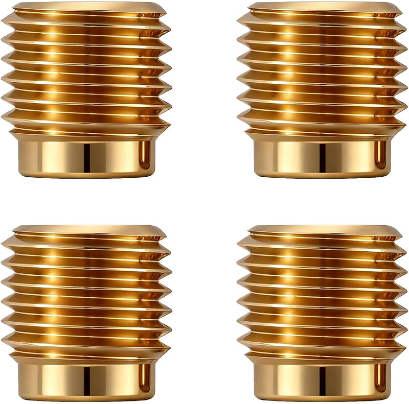Conector terminal de latão com flare invertido 3/8"-24 para tubo de 3/16" LitartPRO – 4 unidades