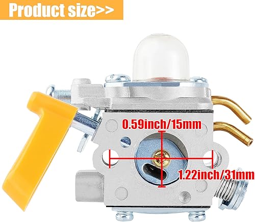 Miniatura 2 de Carburador SS30 SS26 CS30 compatible con Ryobi Homelite Weed Edger 25cc 26cc 30cc soplador de hojas recortadora C1U-H60 EX26 CS26 RY09056 308054043