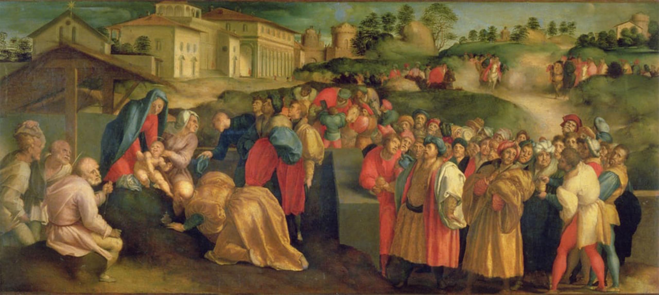 Affiche Décoration Bureau Adoration des mages Pontormo Toile