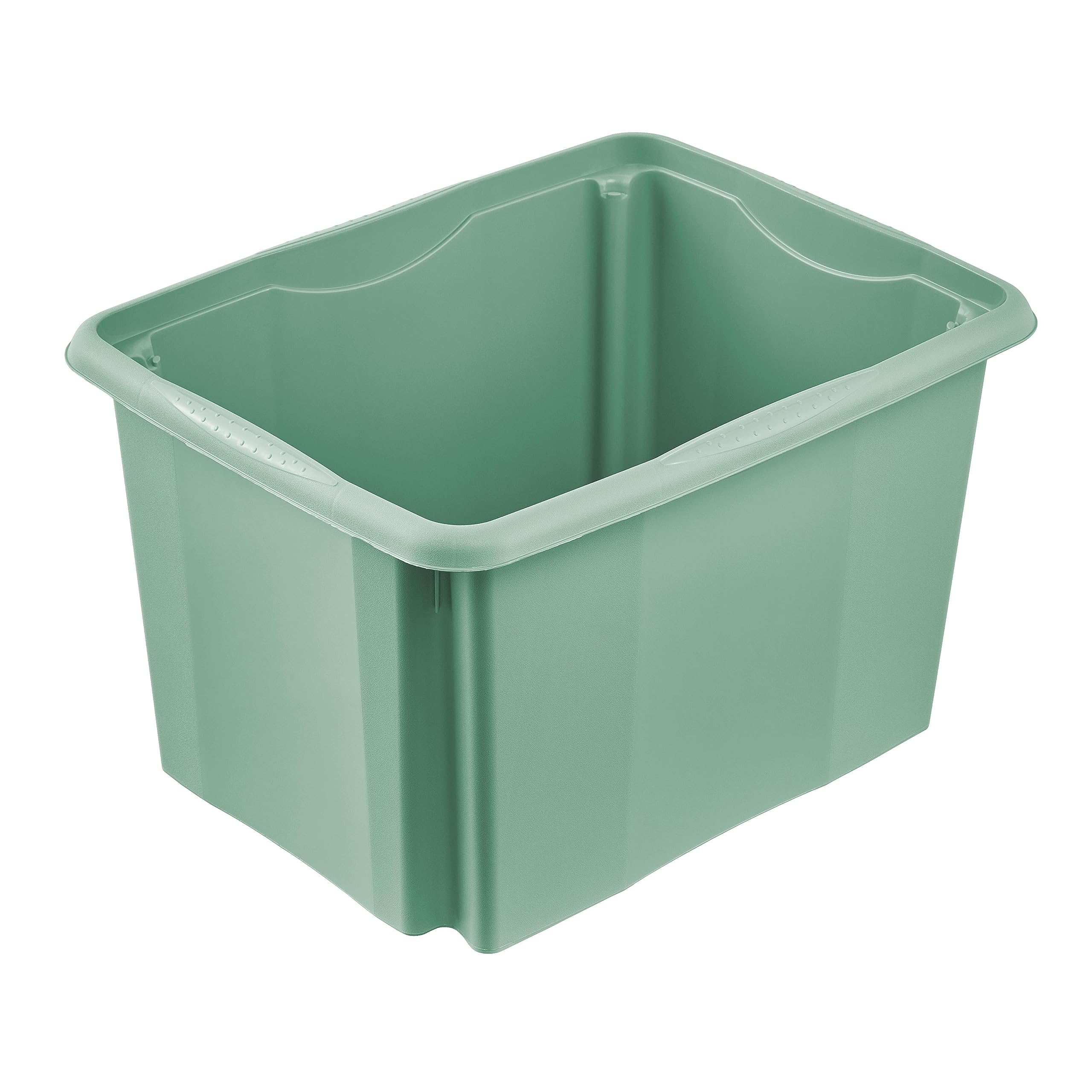 keeeper Turn Around Stacking Box, 44.5 x 34.5 x 27 cm, 30 L, Emil, Nordic Green