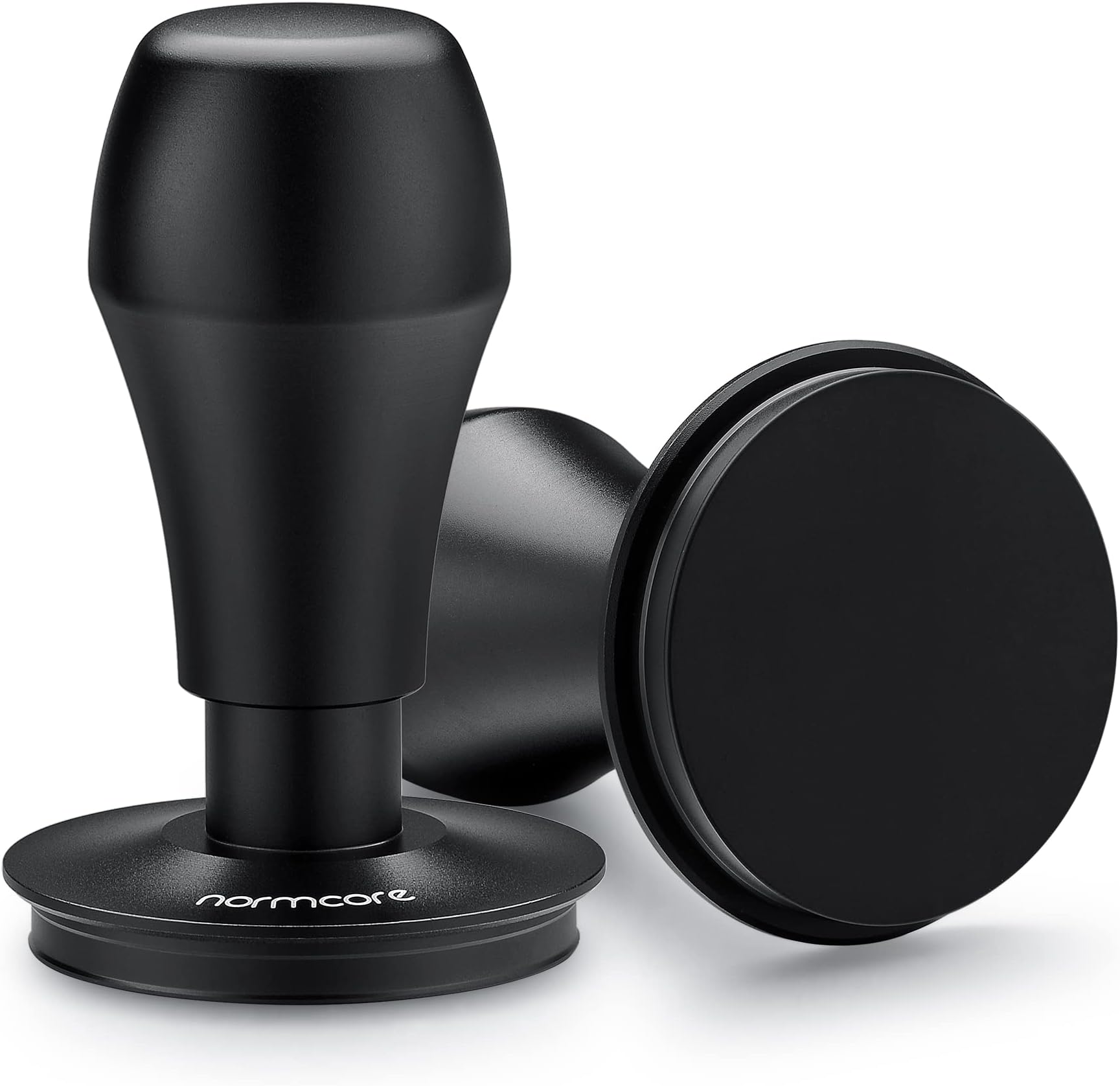 Normcore 58mm Espresso Coffee Tamper V4 - Spring Loaded Tamper With Titanium PVD Coating Flat Base -15lb / 25lb / 30lbs Replacement Springs
