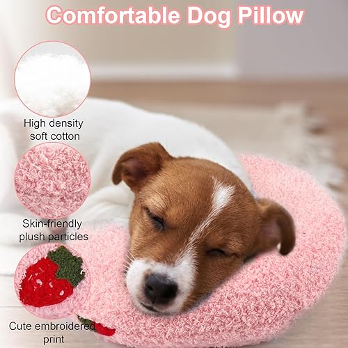 Miniatura 4 de Mity rain Almohada calmante para perros, grande de 14.2 x 9.4 pulgadas, almohada para aliviar la ansiedad para perro, almohada de cuello ultrasuave