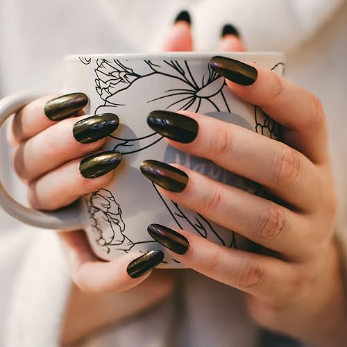 Miniatura 8 de 130 piezas de formas de uñas dobles, extensión ovalada plana, formas de uñas de gel de polietileno, cobertura completa, moldes de uñas